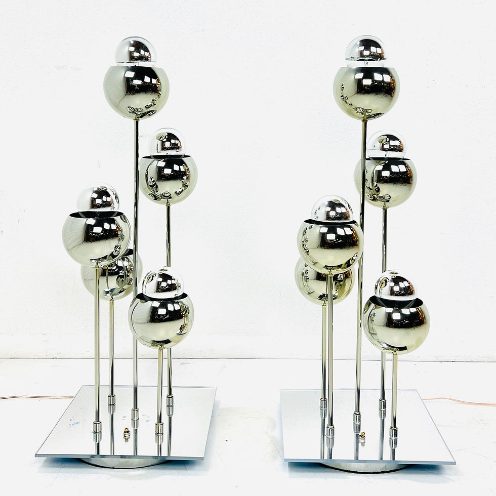 Thumbnail: #1941 Pair of 1960's Cascading Eyeball Table Lamps