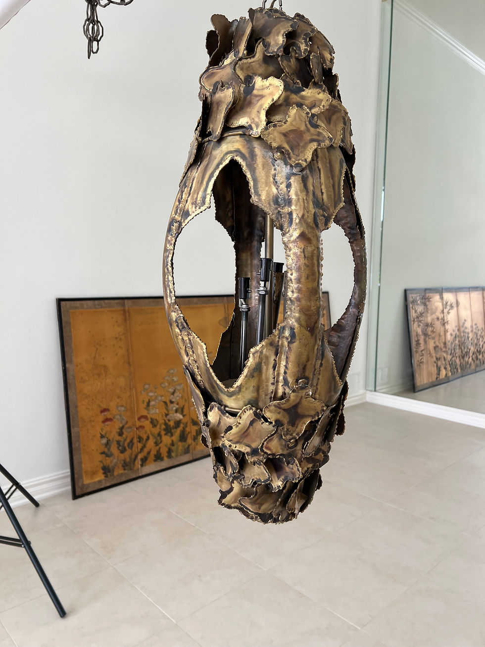 Thumbnail: #1630 Tom Greene Brutalist Pendant Light