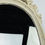 Thumbnail: #1483 Antiqued Wood Carved Oval Mirror