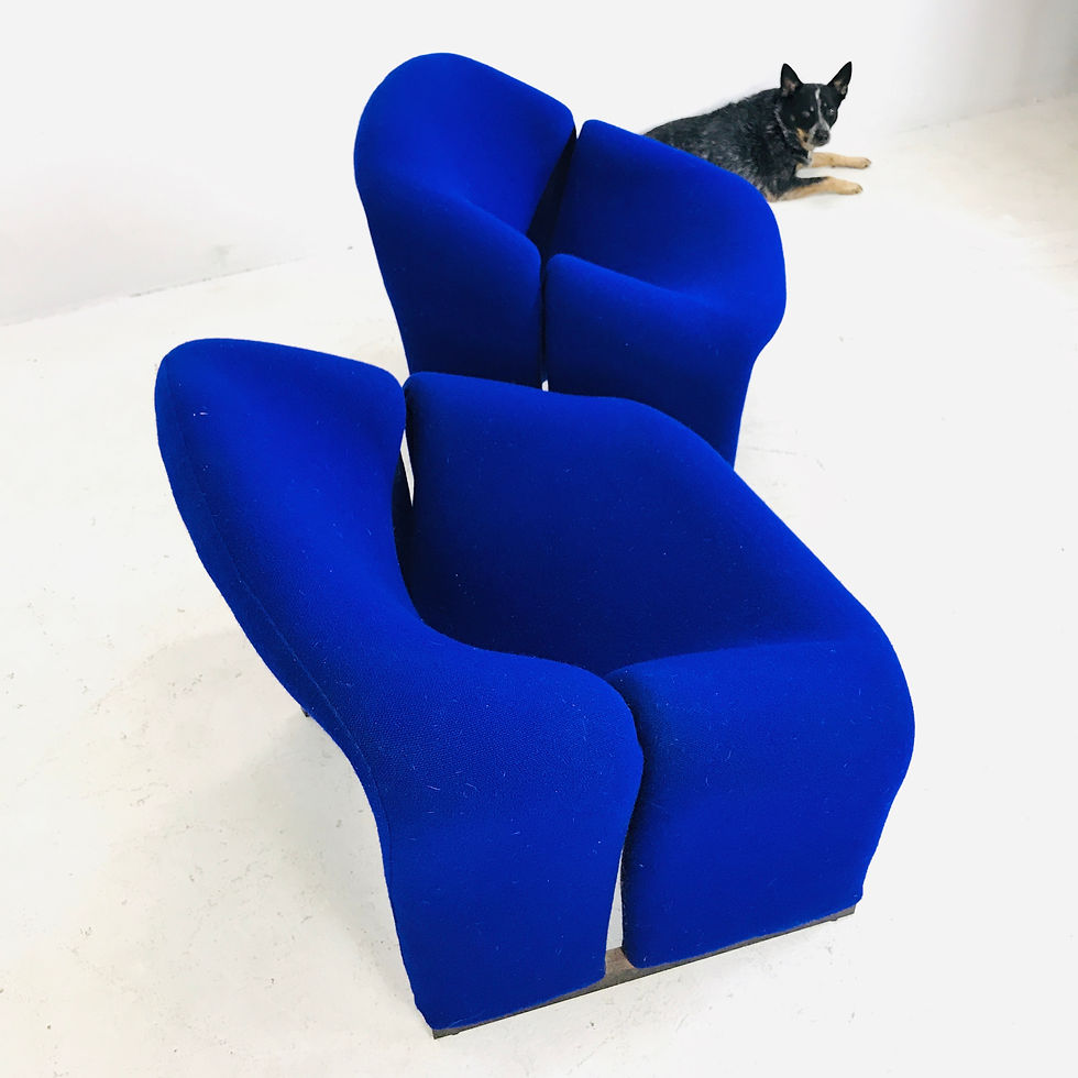 Thumbnail: #4867 Pair Pierre Paulin 1970s Groovy Chairs