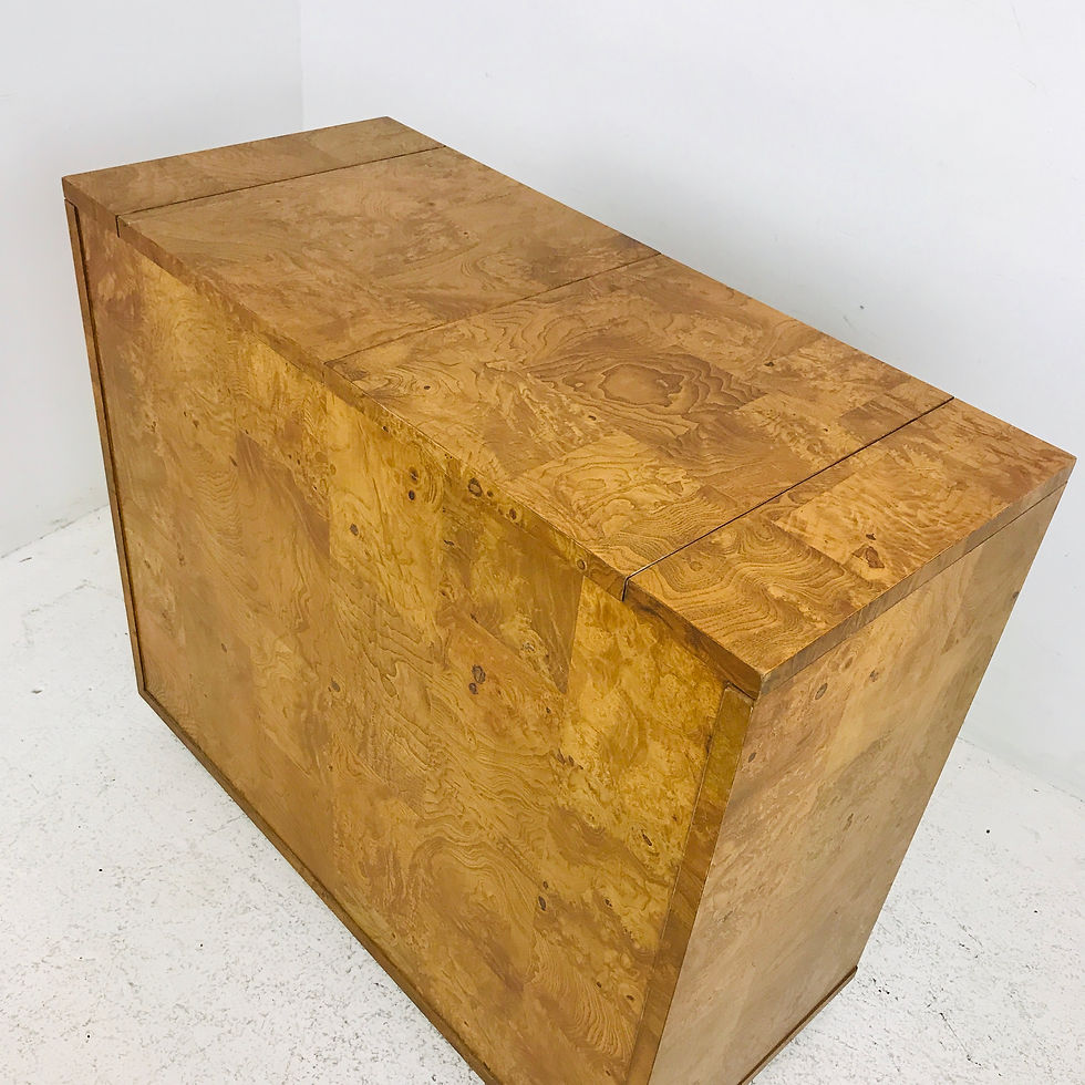 Thumbnail: #5294 Bernhardt Burl Wood Bar Cabinet