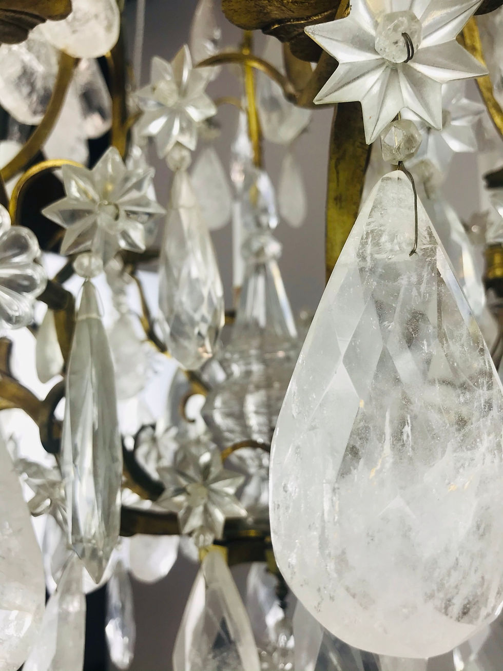 Thumbnail: #5492 19th Century Rock Crystal Chandelier