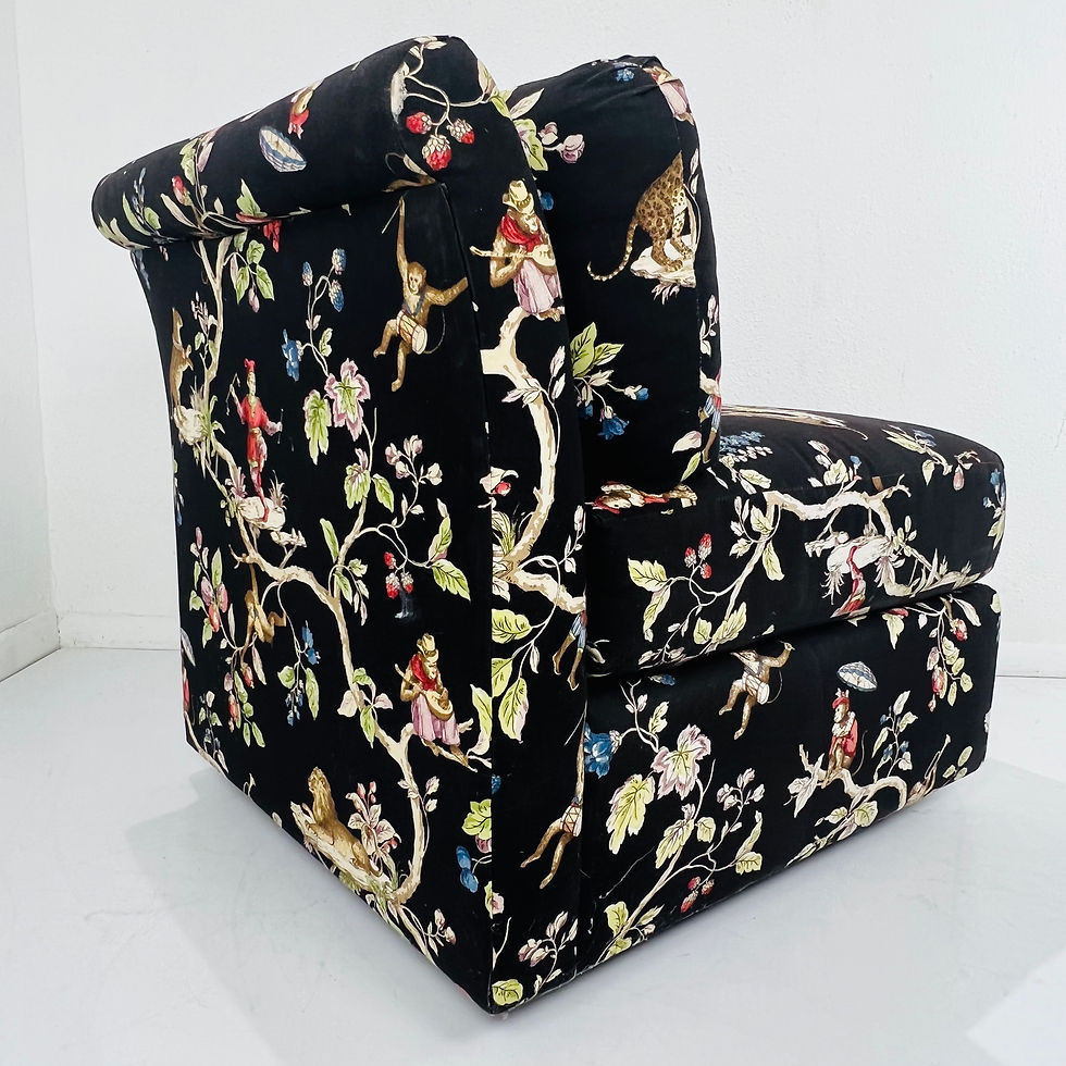 Thumbnail: #1303 Single Upholstered Rollback Slipper Chair