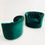 Thumbnail: #5459 Pair of Oversized Green Swivel Club Chairs