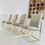 Thumbnail: #1305 Set of 4 Brass Milo Baughman Dining Chairs