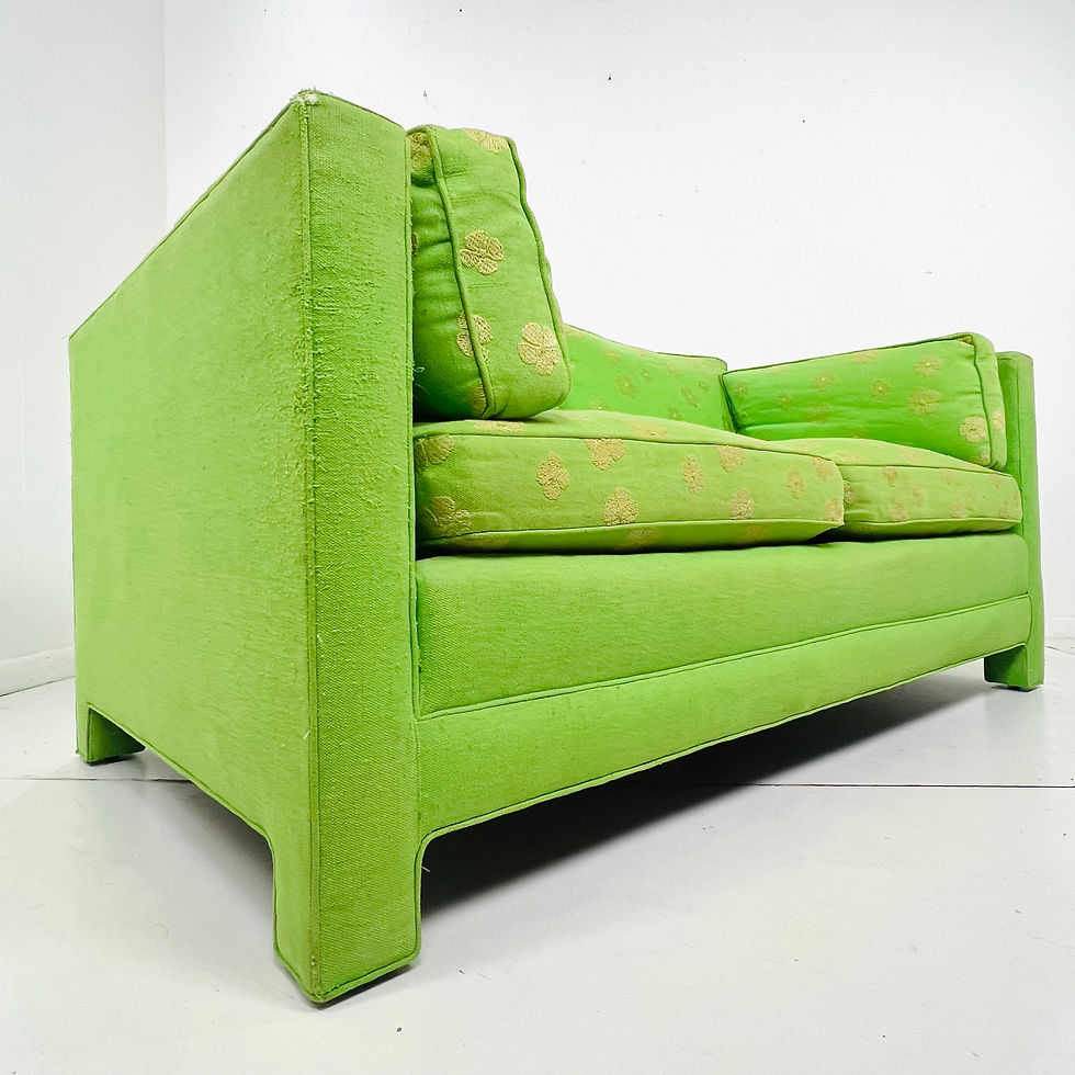 Thumbnail: #1666 Vintage Down Tuxedo Loveseat