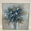 Thumbnail: #1633 Textured Blue & Silver Leaf Painting