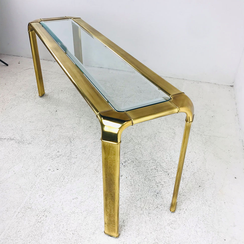 Thumbnail: #5402 Brass Widdicomb Console Table