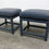 Thumbnail: 8852 Pair Blue Milo Baughman Parson Stools