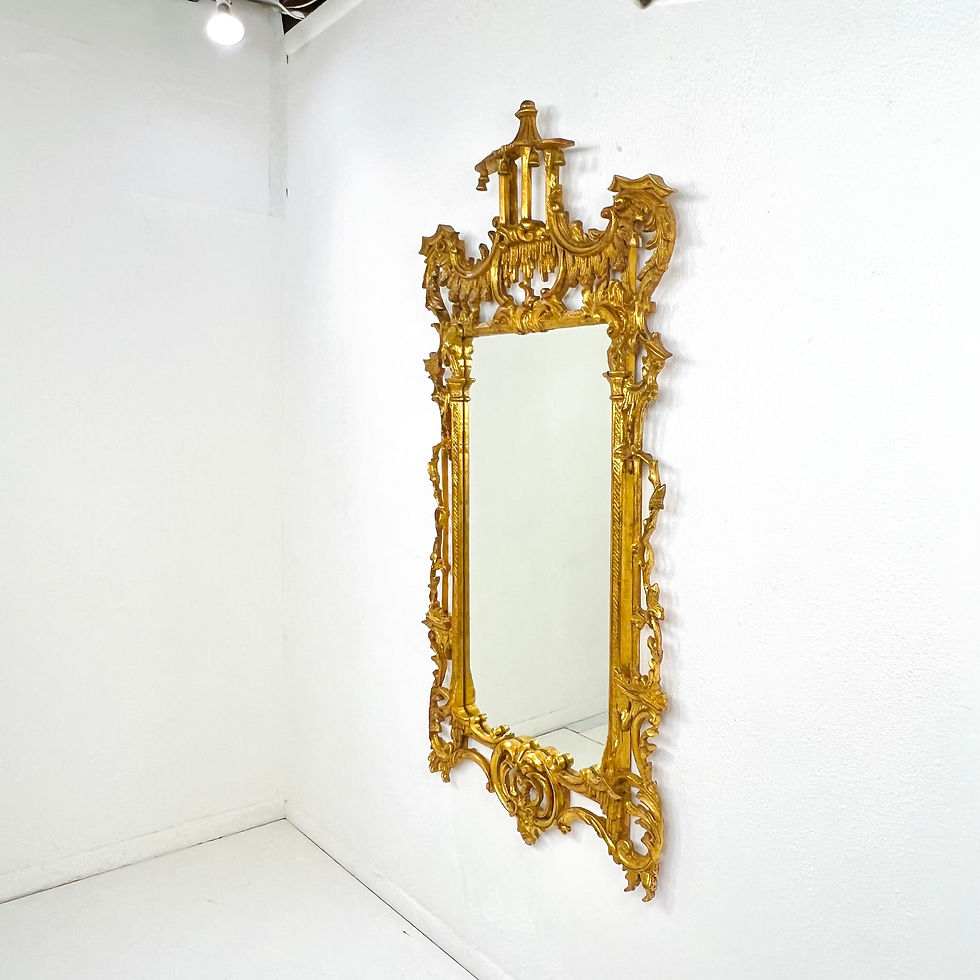 Thumbnail: #1803 Italian Florentia Chinese Chippendale Giltwood Mirror
