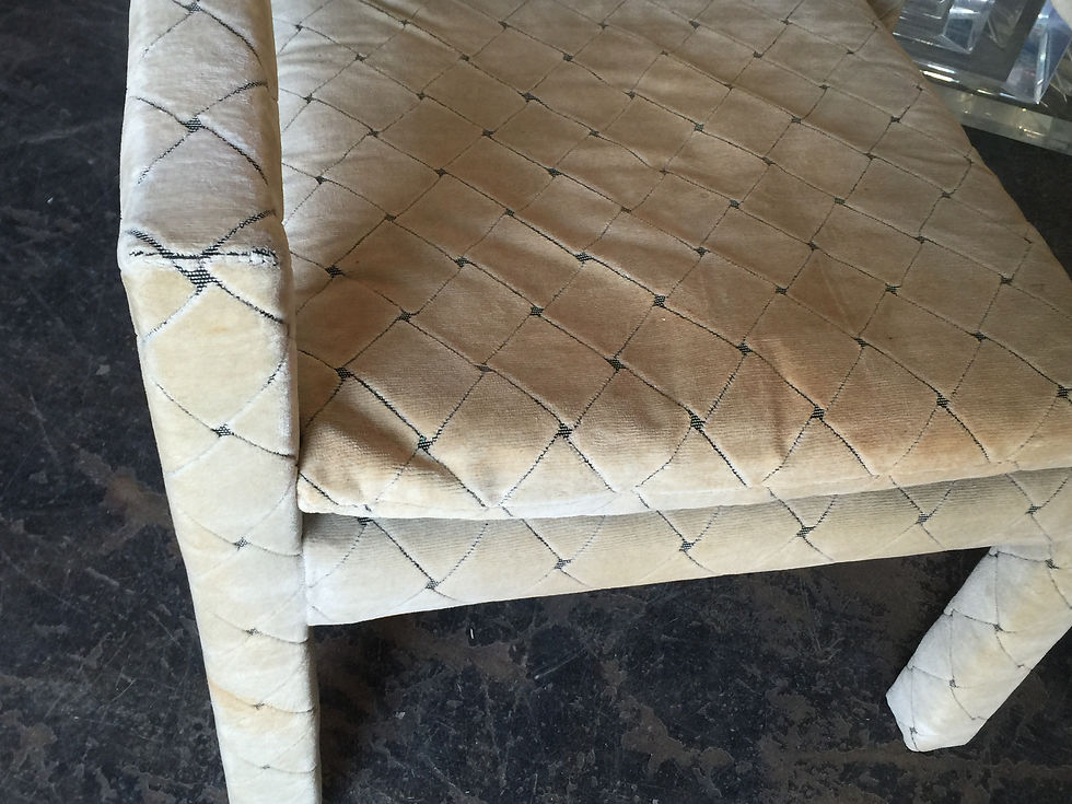 Thumbnail: #1102 Pair Parson Milo Baughman Chairs