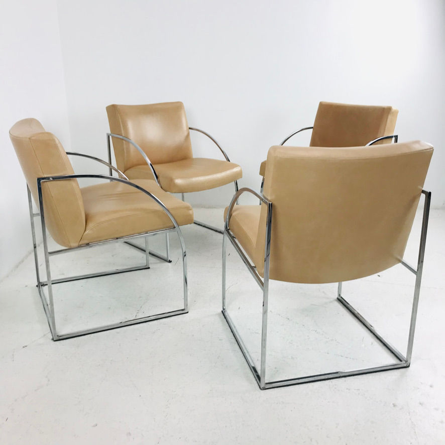 Thumbnail: #5994 Set of 4 Milo Baughman Dining Chairs
