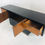 Thumbnail: #4151 Black & Wood Front T-Console with Brass Accents