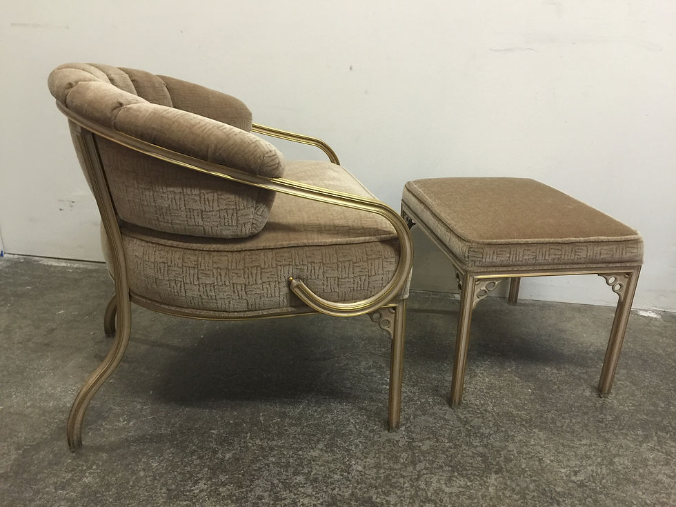 Thumbnail: #1103 "Cymbal" Chair & Ottoman