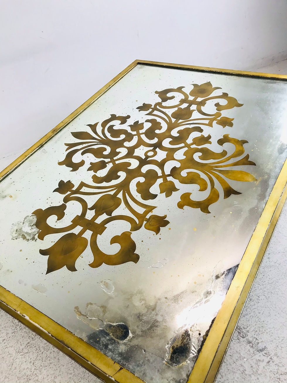 Thumbnail: #5408 Eglomise Mirrored Coffee Table