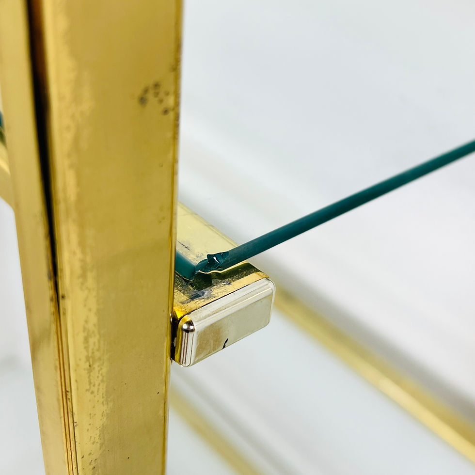 Thumbnail: #1737 Vintage Arched Brass Etagere