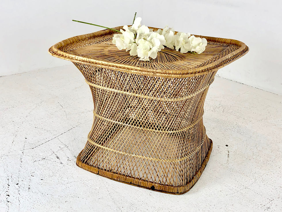Thumbnail: #4117 Square Wicker Coffee Table