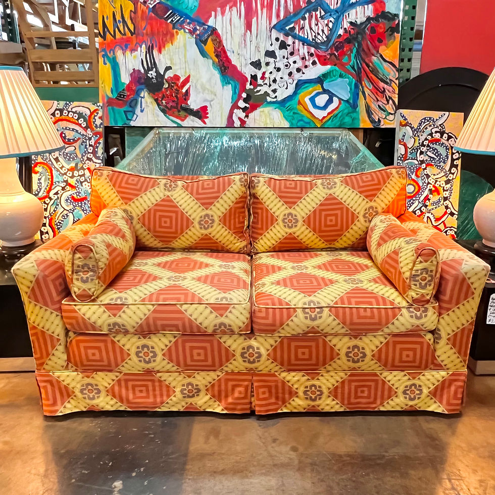 Thumbnail: #1942 Vintage Upholstered Loveseat