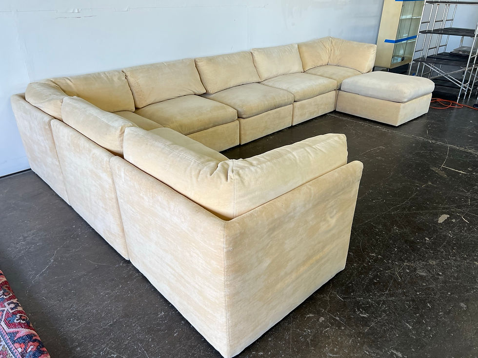 Thumbnail: #7027 Monumental Milo Baughman Sectional Sofa