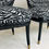 Thumbnail: #4905 Pair Zebra Stripe Chairs