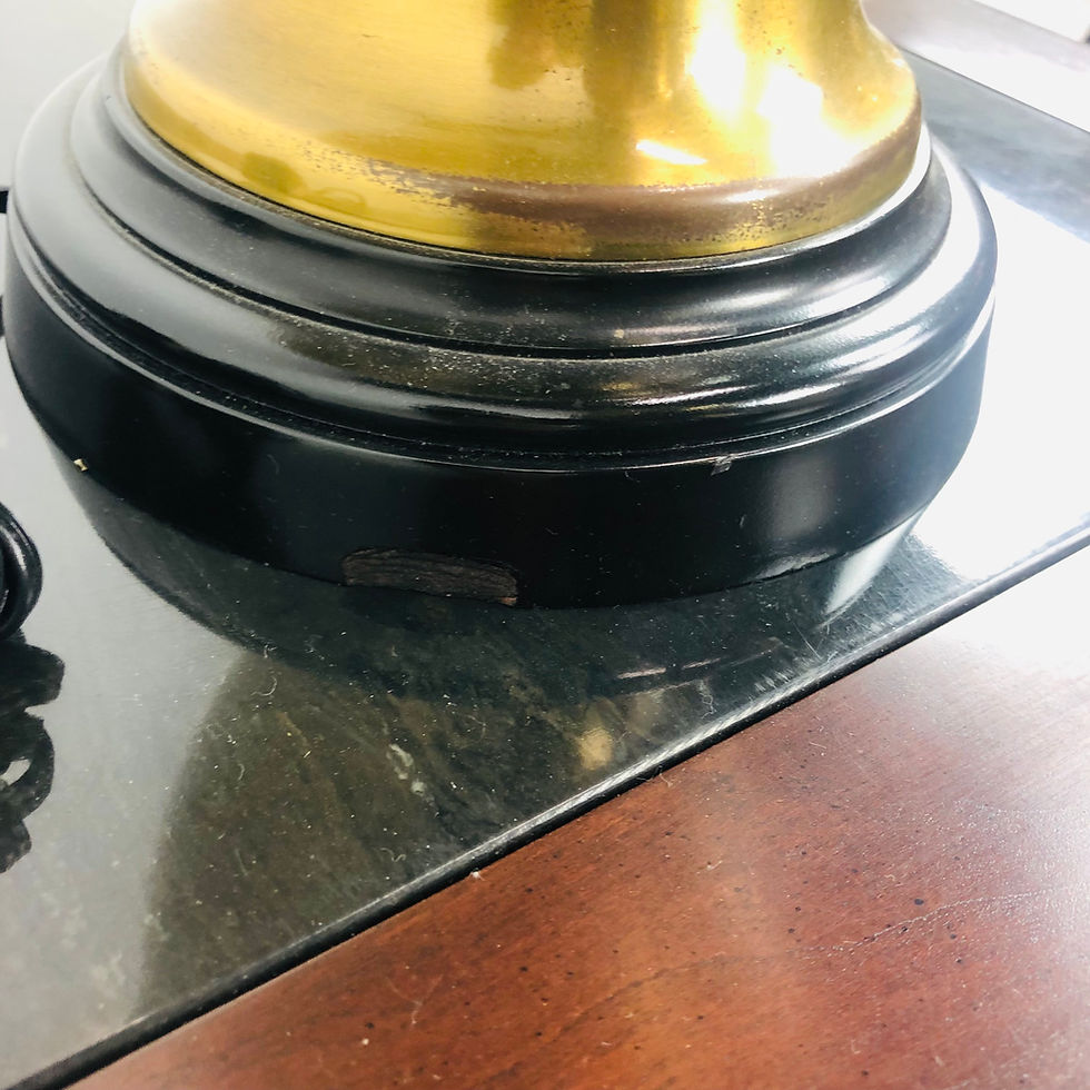 Thumbnail: #7007 Pair of Brass Dragon Urn Lamps