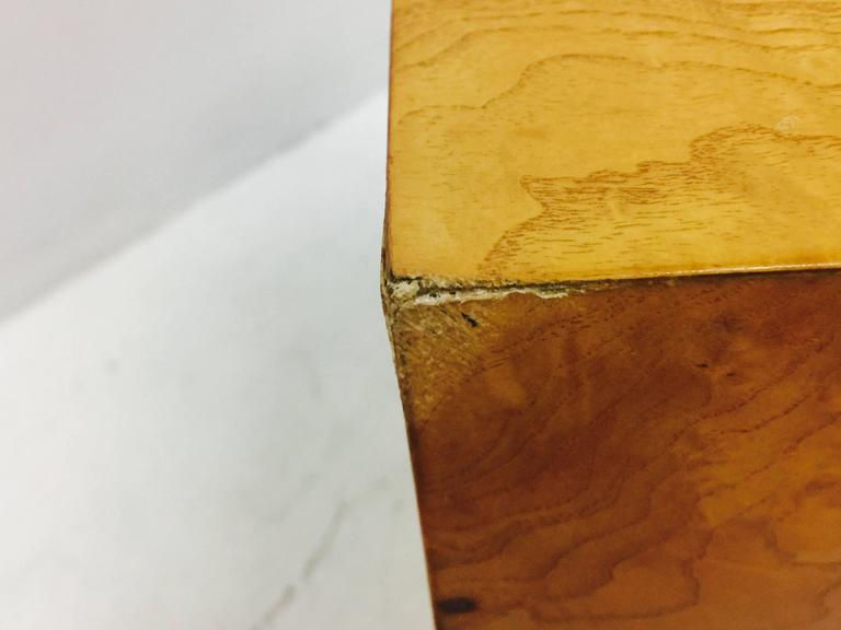 Thumbnail: #2080 Pair Milo Baughman Burl Wood Cubes