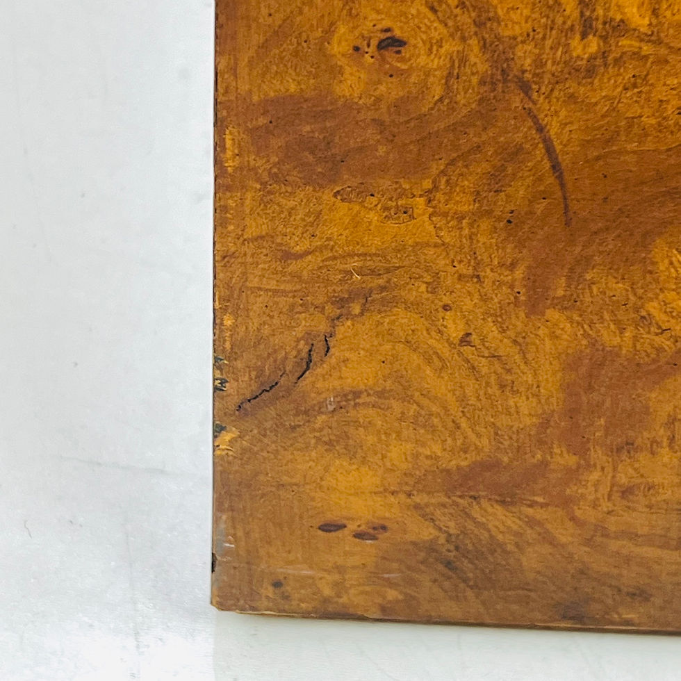 Thumbnail: #1721 Milo Baughman Burl Pedestal End Table