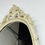Thumbnail: #1483 Antiqued Wood Carved Oval Mirror