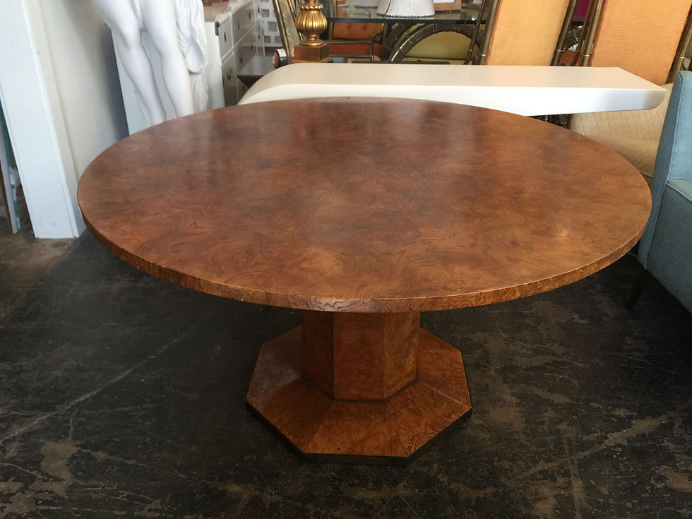 Thumbnail: #989 Burl Wood Game Table by Widdicomb