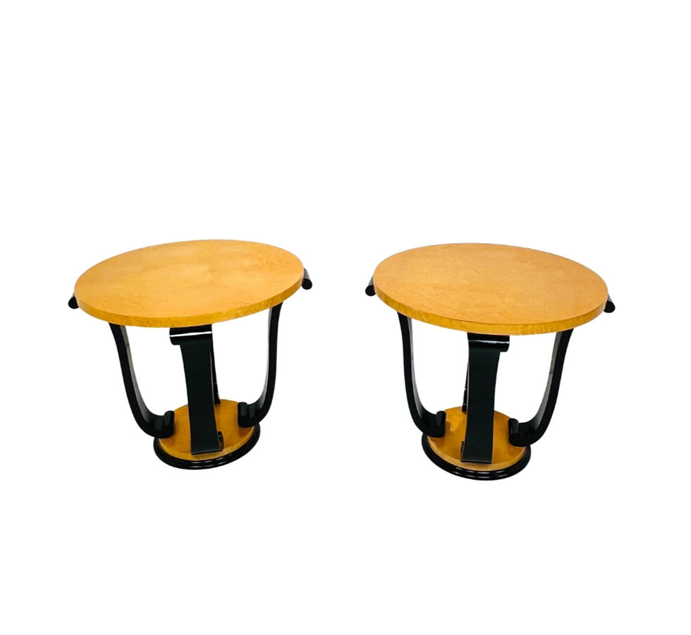 Thumbnail: #1933 Pair of Vintage Two Toned Art Deco Style Tables