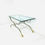 Thumbnail: #1543 Maison Jansen Nickel & Brass “X” Base Coffee Table