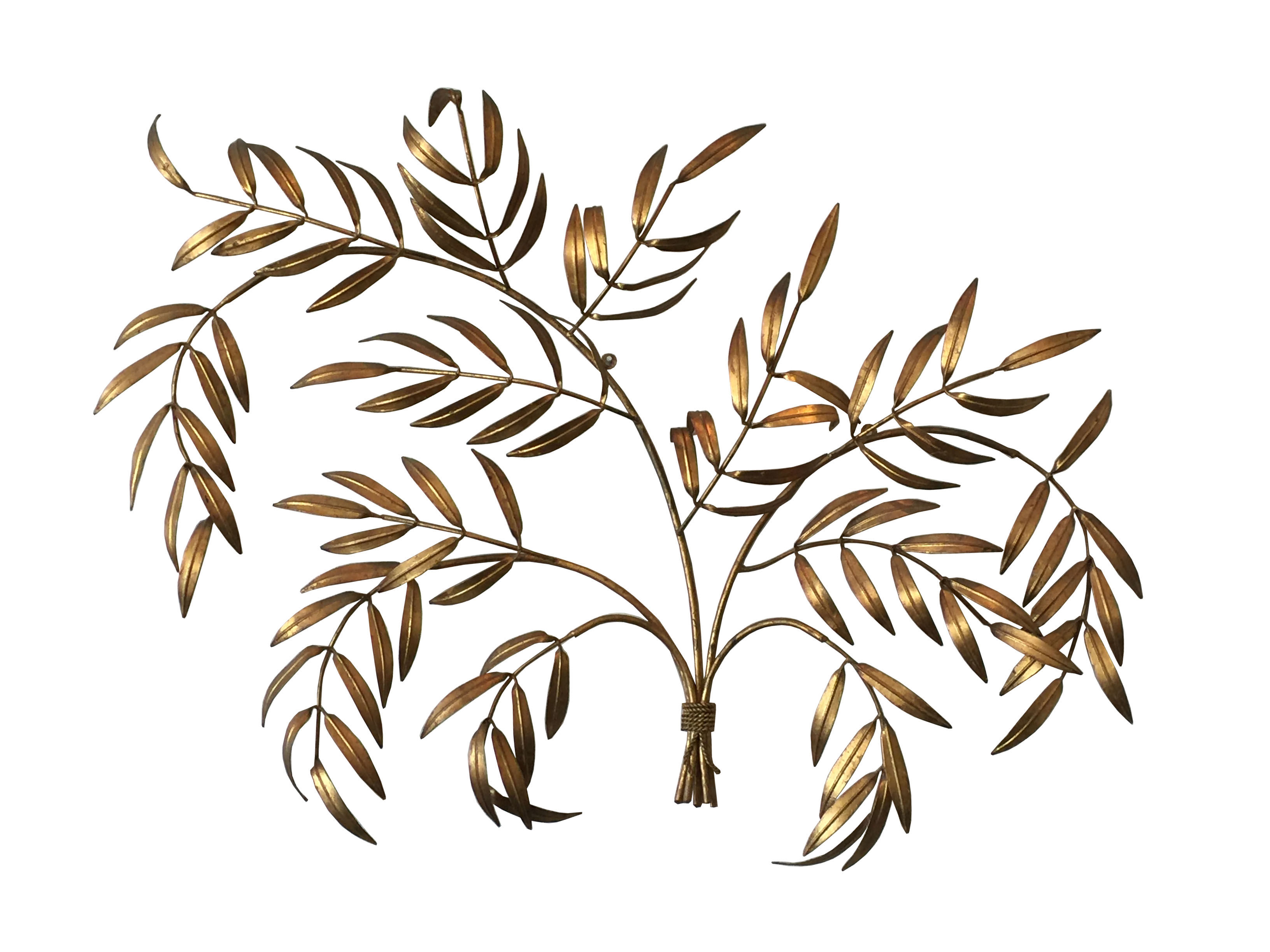 #2687 Brass Branch Wall Sculpture