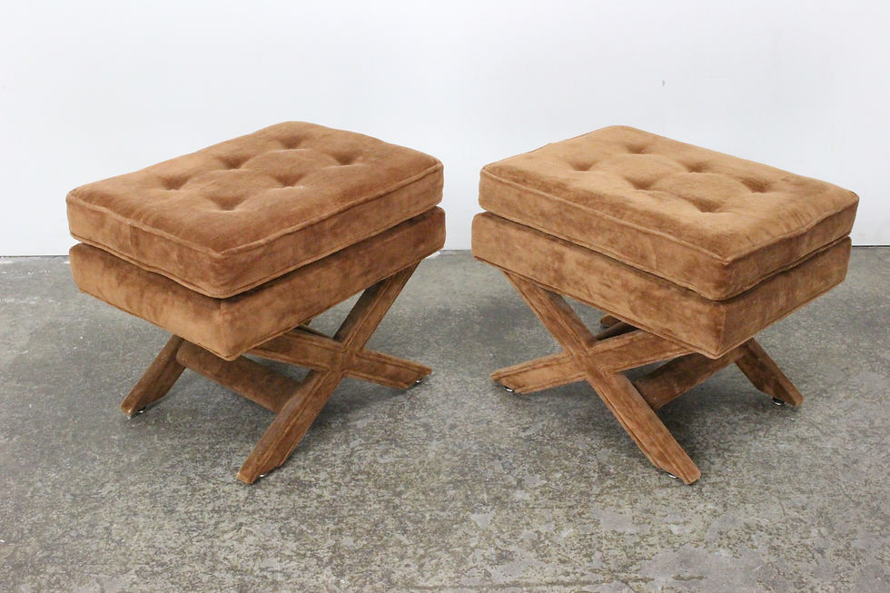 Thumbnail: #1485 Pair Brown X Benches