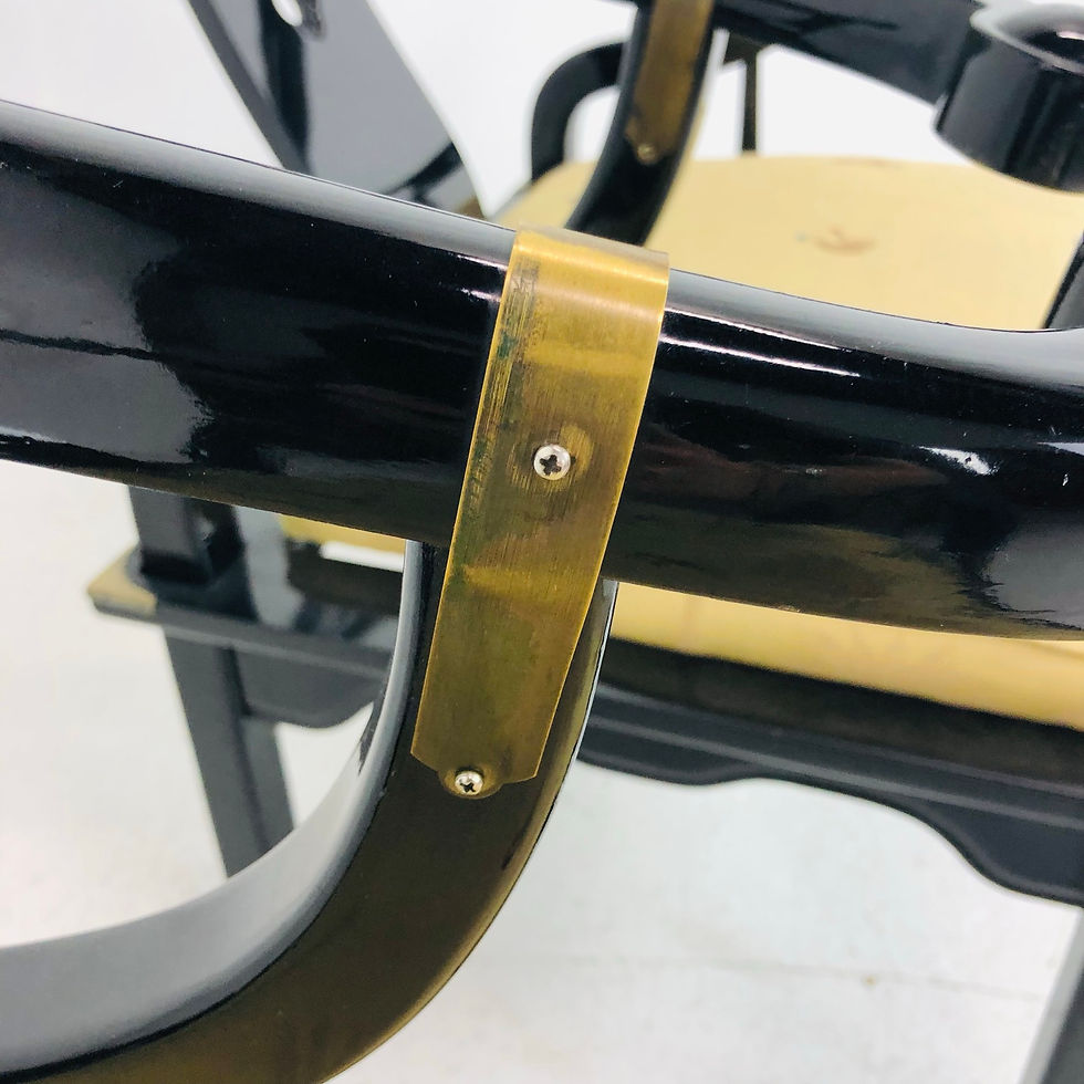 Thumbnail: #6532 Pair of James Mont Horseshoe Ming Chairs