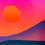 Thumbnail: #1607 1980's Vibrant Landscape Screenprint by Maro Mitrovic