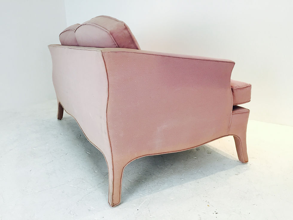 Thumbnail: #1916 Pair Pink Modern Loveseats