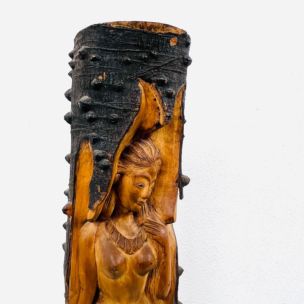 Thumbnail: #1172 Carved Wood Balinese Goddess Statue