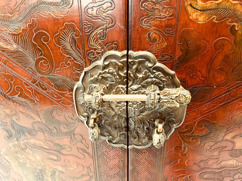 Thumbnail: #3261 Red Asian Armoire
