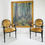 Thumbnail: #1418  Large-Scale Vintage Landscape Oil Painting in Gilded Frame