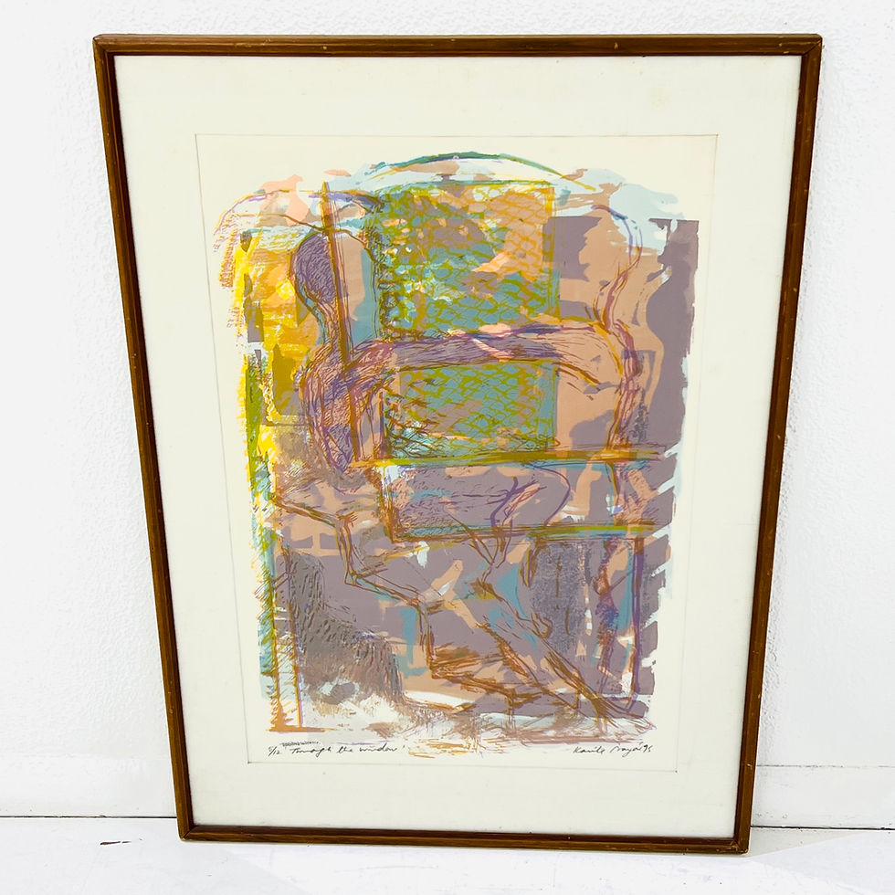 Thumbnail: #1847 Kavita Navar "Through the Window" Silk Screen