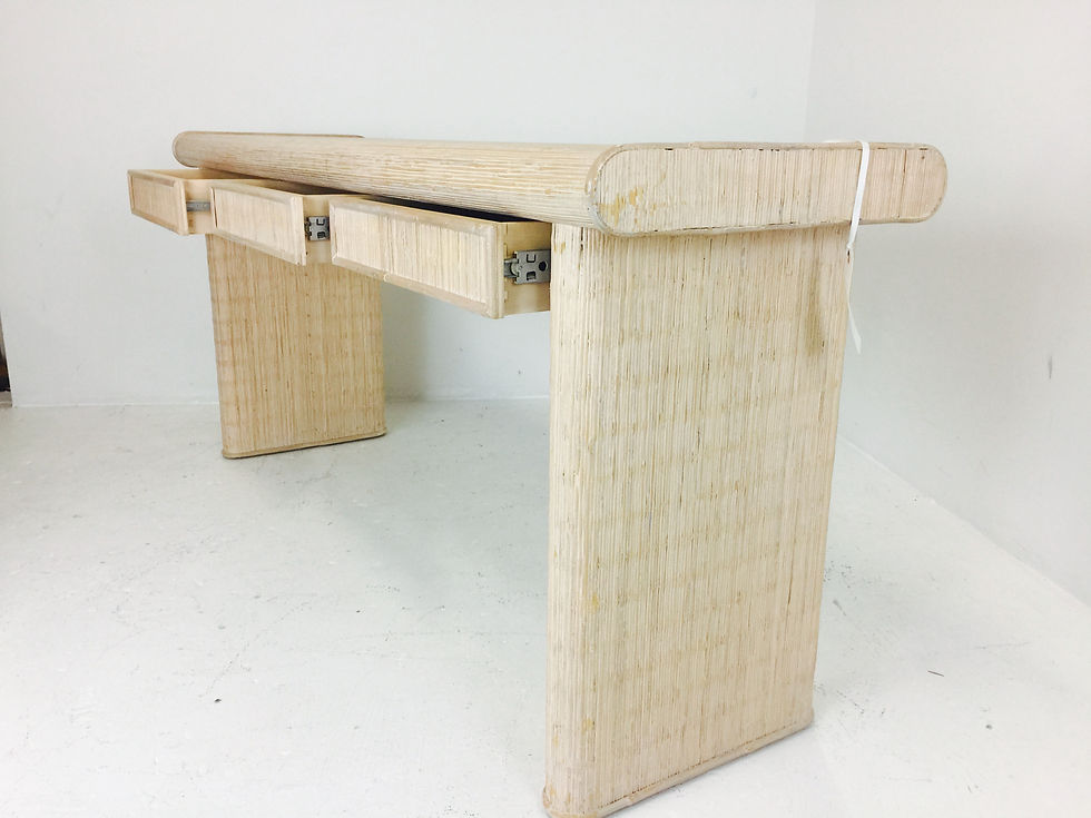Thumbnail: #2231 Whitewash Reeded Console Table