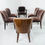 Thumbnail: #1340 Set of 6 Macassar Art Deco Dining Chairs