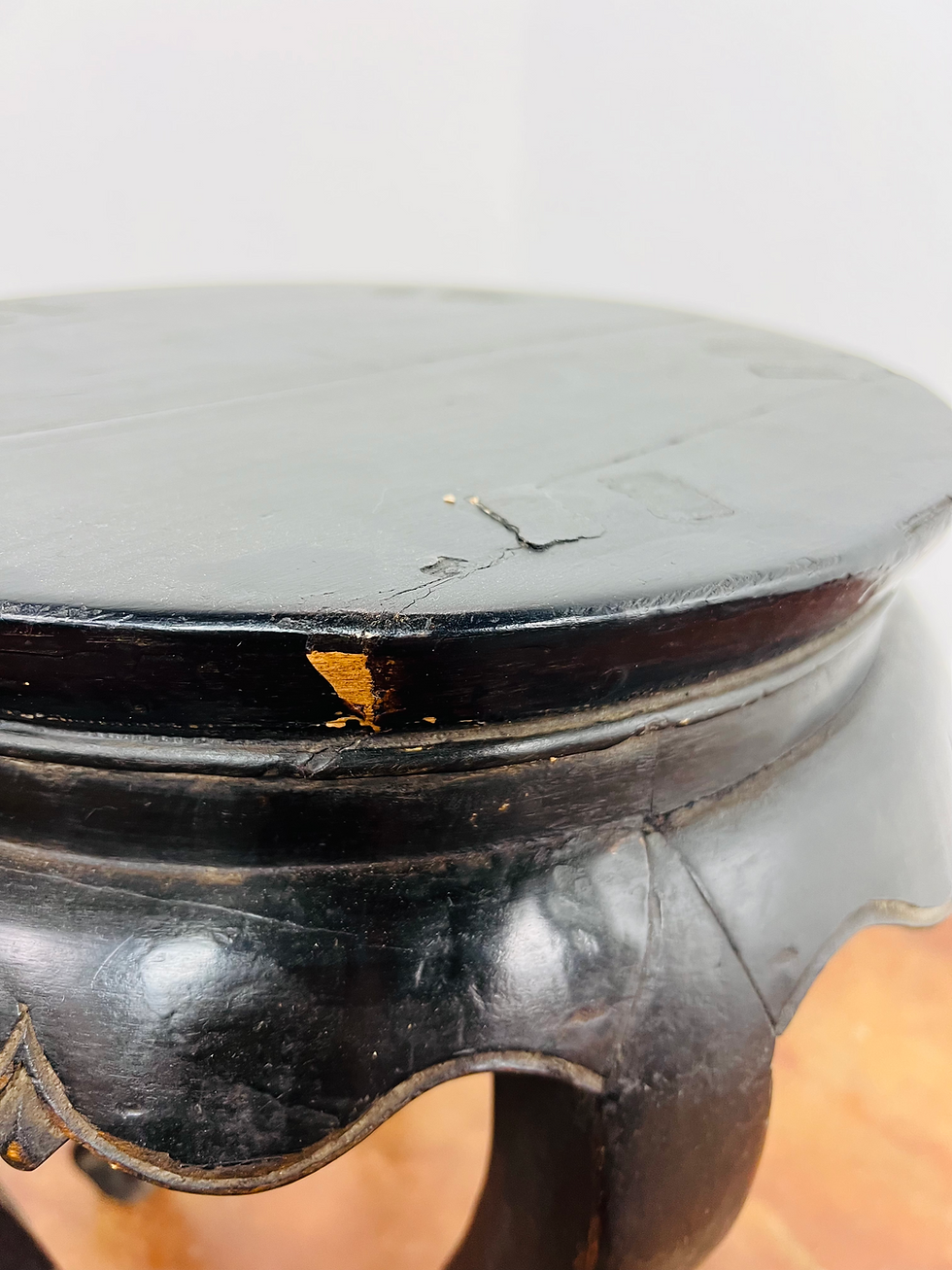 Thumbnail: #1036 Pair of Round Asian Side Tables
