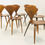 Thumbnail: #4017 Set of Six Cherner Dining Chairs for Plycraft