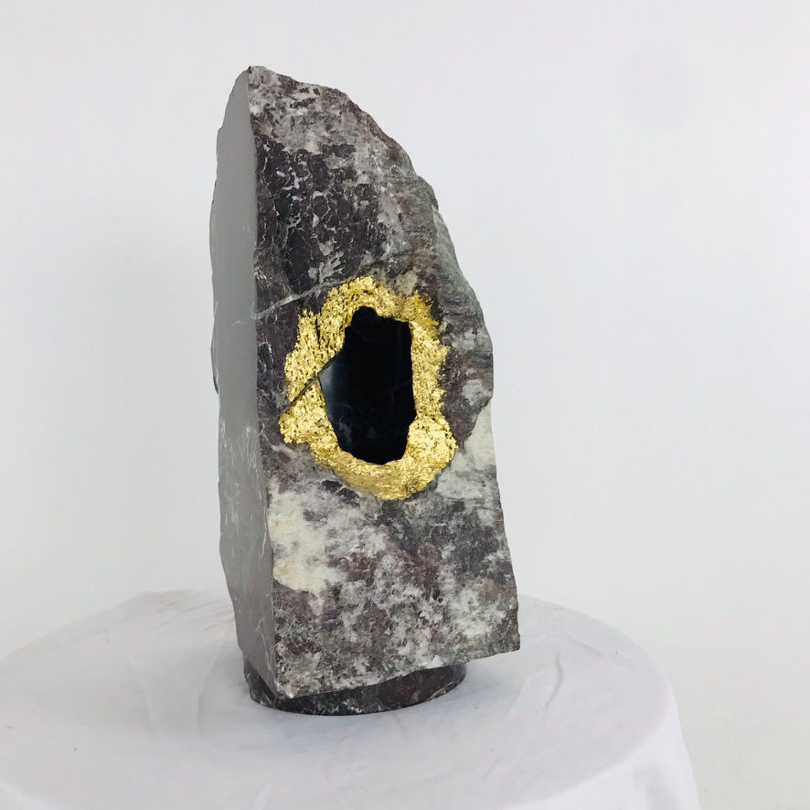 Thumbnail: #5823 "T'Sung Tube XXI" Italian Marble Sculpture
