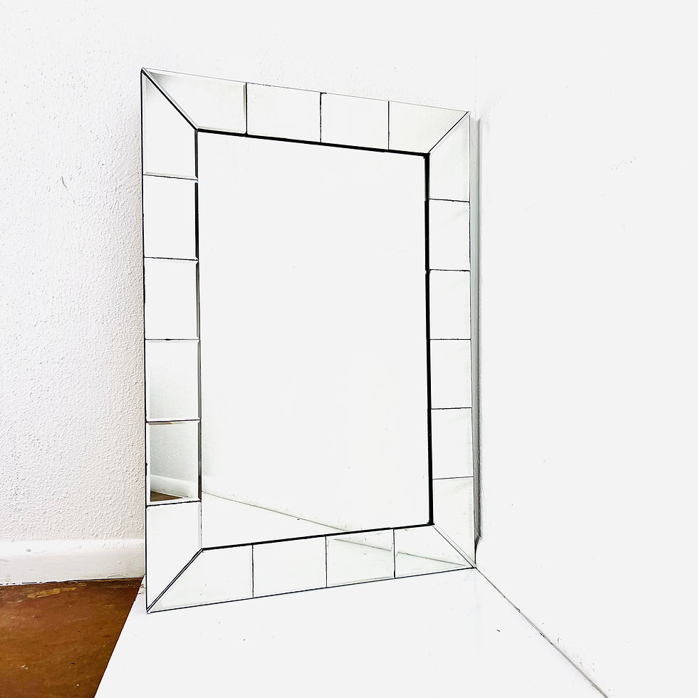 Thumbnail: #1159 Art Deco Style Beveled Mirror