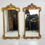 Thumbnail: #1661 Pair of Carved Antique Gold Wood Framed Mirrors
