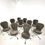 Thumbnail: #1732 Set of 10 Mohair "Ion" Chairs by Gideon Kramer