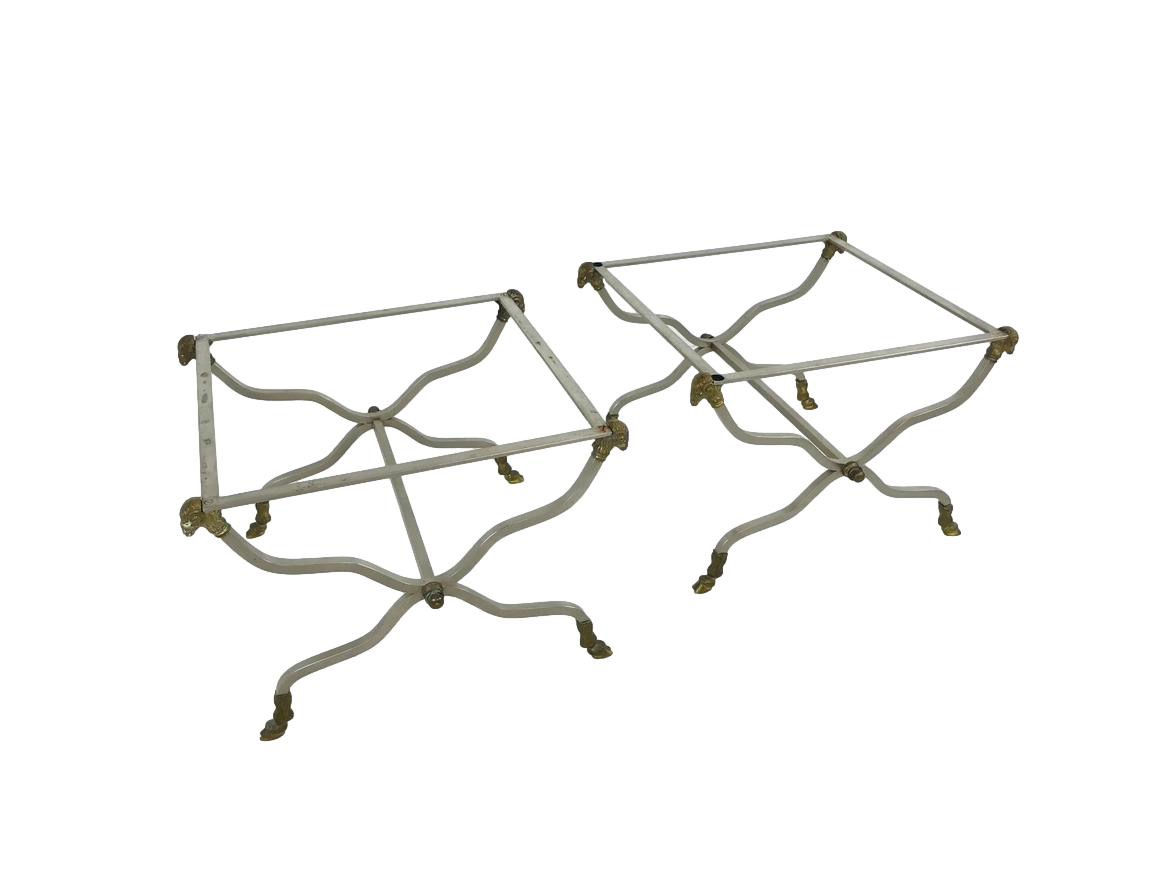 #5767 Pair of Maison Jansen Ramshead/Hoof Tables