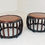 Thumbnail: #1216 Pair Asian Style Burl Stools